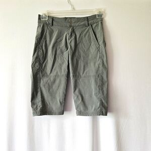 PrAna size 2 Bermuda Hiking Shorts Green